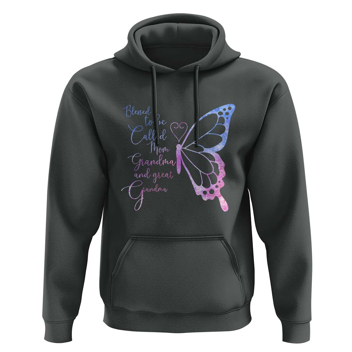 Blessed to Be Called Mom Grandma Great Grandma Hoodie Mama Butterfly Mother's Day Gift