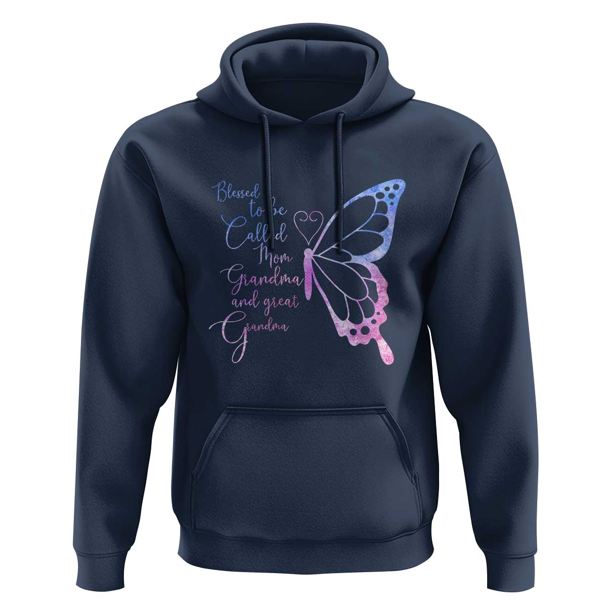 Blessed to Be Called Mom Grandma Great Grandma Hoodie Mama Butterfly Mother's Day Gift