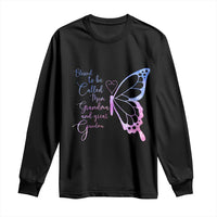 Blessed to Be Called Mom Grandma Great Grandma Long Sleeve Shirt Mama Butterfly Mother's Day Gift