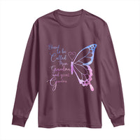 Blessed to Be Called Mom Grandma Great Grandma Long Sleeve Shirt Mama Butterfly Mother's Day Gift