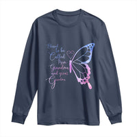 Blessed to Be Called Mom Grandma Great Grandma Long Sleeve Shirt Mama Butterfly Mother's Day Gift