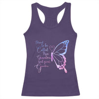 Blessed to Be Called Mom Grandma Great Grandma Racerback Tank Top Mama Butterfly Mother's Day Gift