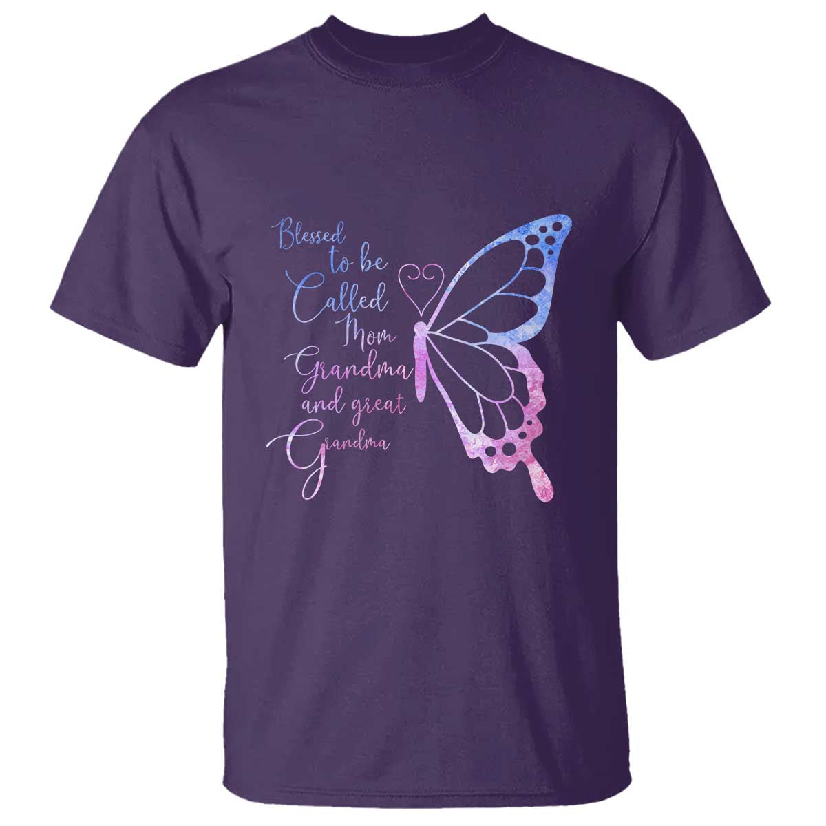 Blessed to Be Called Mom Grandma Great Grandma T Shirt Mama Butterfly Mother's Day Gift