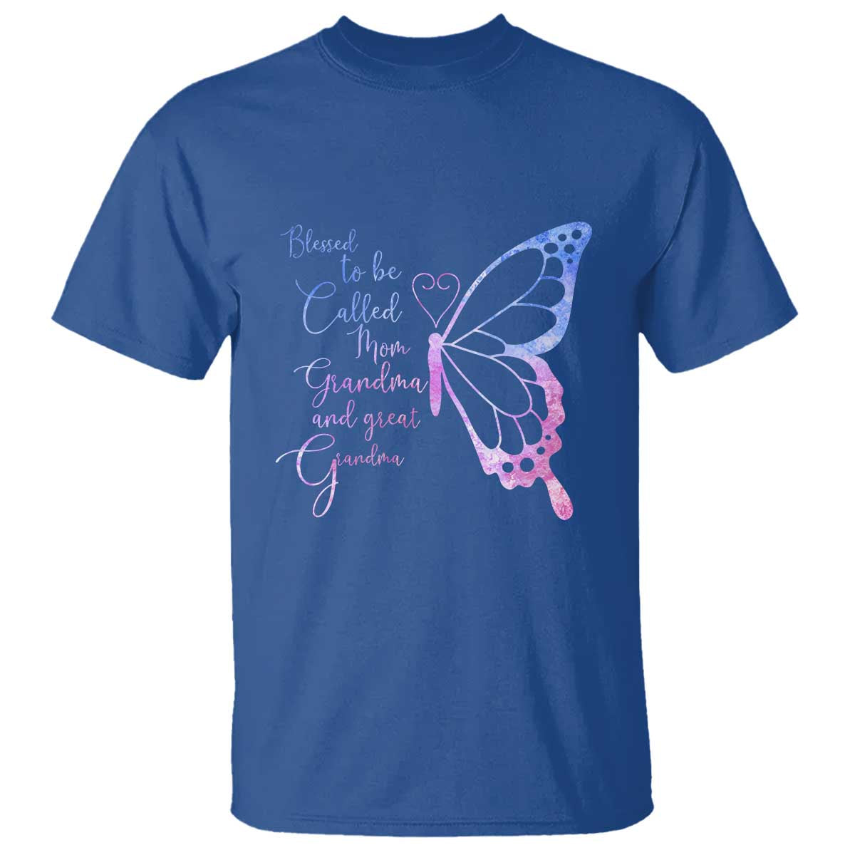 Blessed to Be Called Mom Grandma Great Grandma T Shirt Mama Butterfly Mother's Day Gift