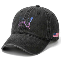 Blessed to Be Called Mom Grandma Great Grandma Washed Cotton Baseball Cap Mama Butterfly Mother's Day Gift