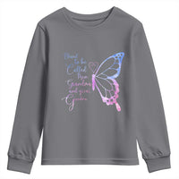 Blessed to Be Called Mom Grandma Great Grandma Youth Sweatshirt Mama Butterfly Mother's Day Gift