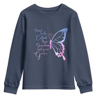 Blessed to Be Called Mom Grandma Great Grandma Youth Sweatshirt Mama Butterfly Mother's Day Gift