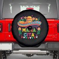 Mama Cita Spare Tire Cover Cinco De Mayo Mexican Mom Flower Sombrero