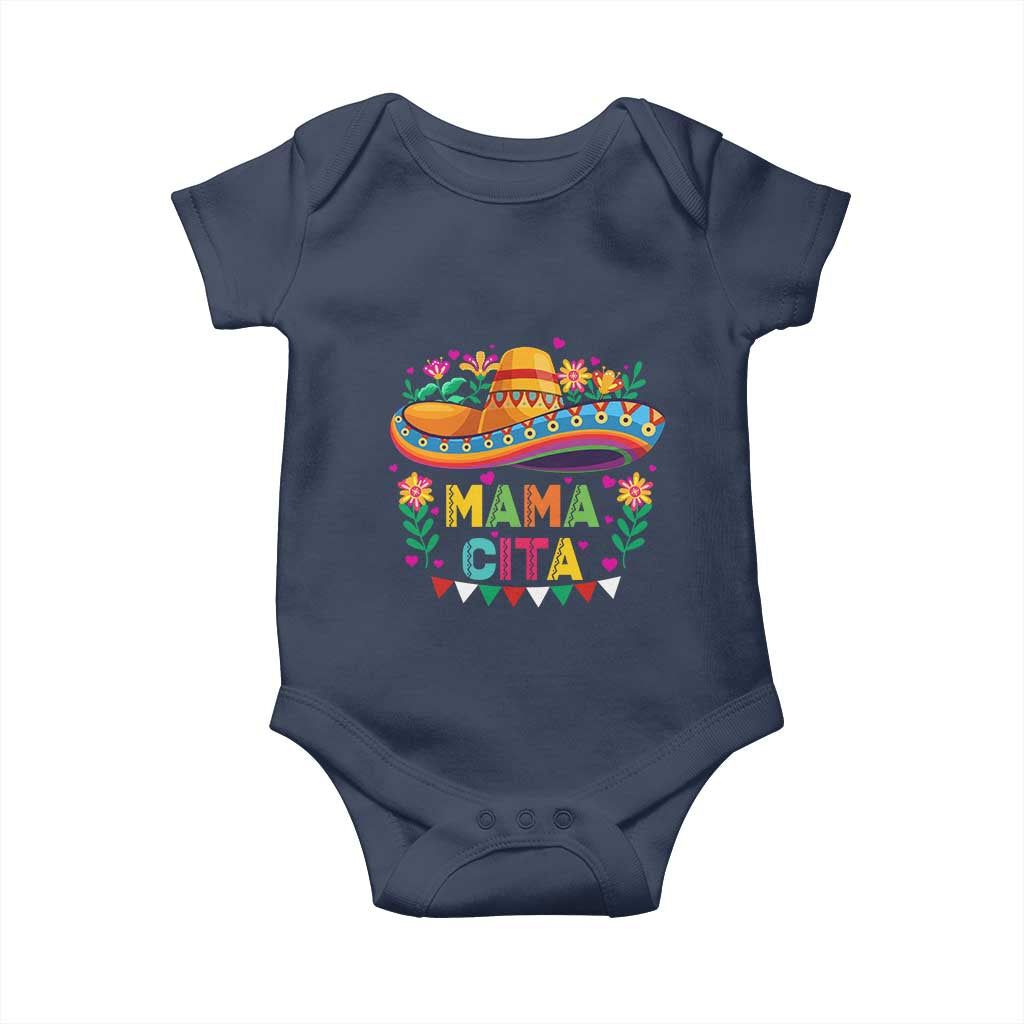 Mama Cita Baby Onesie Cinco De Mayo Mexican Mom Flower Sombrero