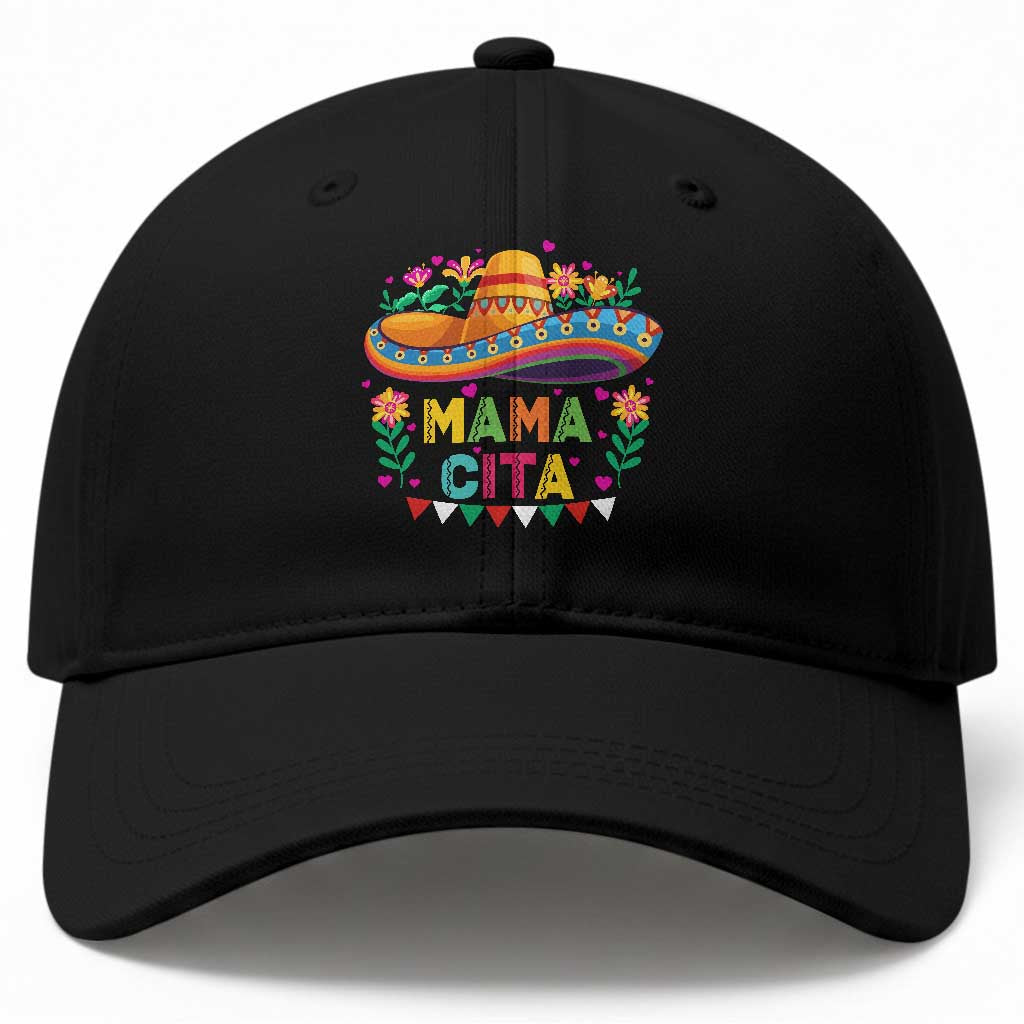 Mama Cita Baseball Cap Cinco De Mayo Mexican Mom Flower Sombrero