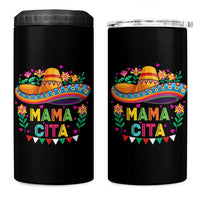 Mama Cita 4 in 1 Can Cooler Tumbler Cinco De Mayo Mexican Mom Flower Sombrero