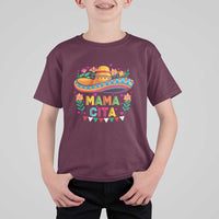 Mama Cita T Shirt For Kid Cinco De Mayo Mexican Mom Flower Sombrero