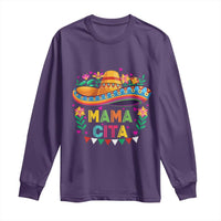 Mama Cita Long Sleeve Shirt Cinco De Mayo Mexican Mom Flower Sombrero