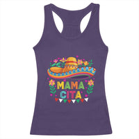 Mama Cita Racerback Tank Top Cinco De Mayo Mexican Mom Flower Sombrero