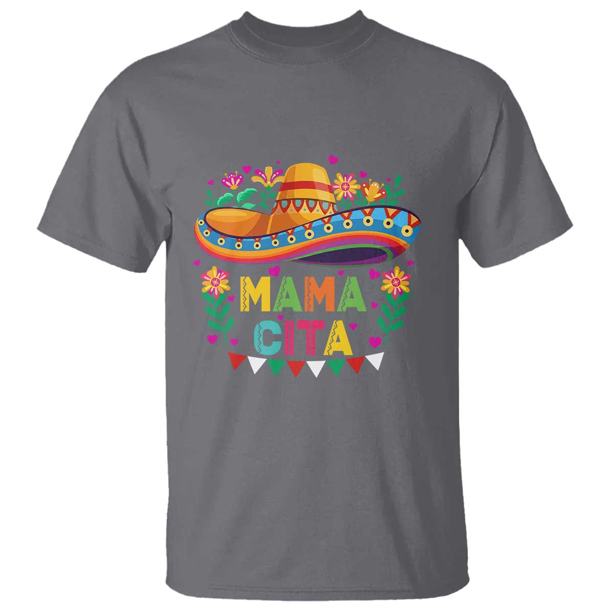 Mama Cita T Shirt Cinco De Mayo Mexican Mom Flower Sombrero