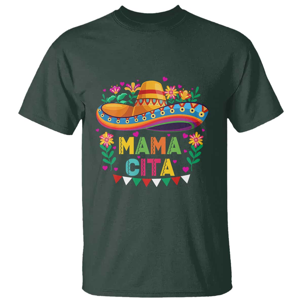 Mama Cita T Shirt Cinco De Mayo Mexican Mom Flower Sombrero
