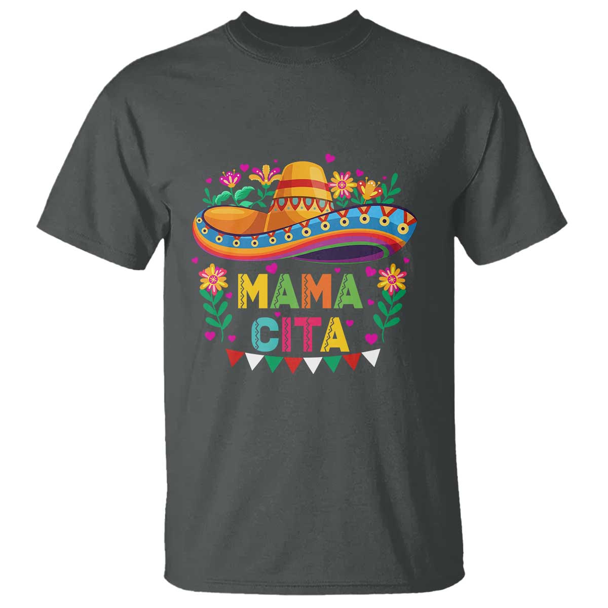 Mama Cita T Shirt Cinco De Mayo Mexican Mom Flower Sombrero