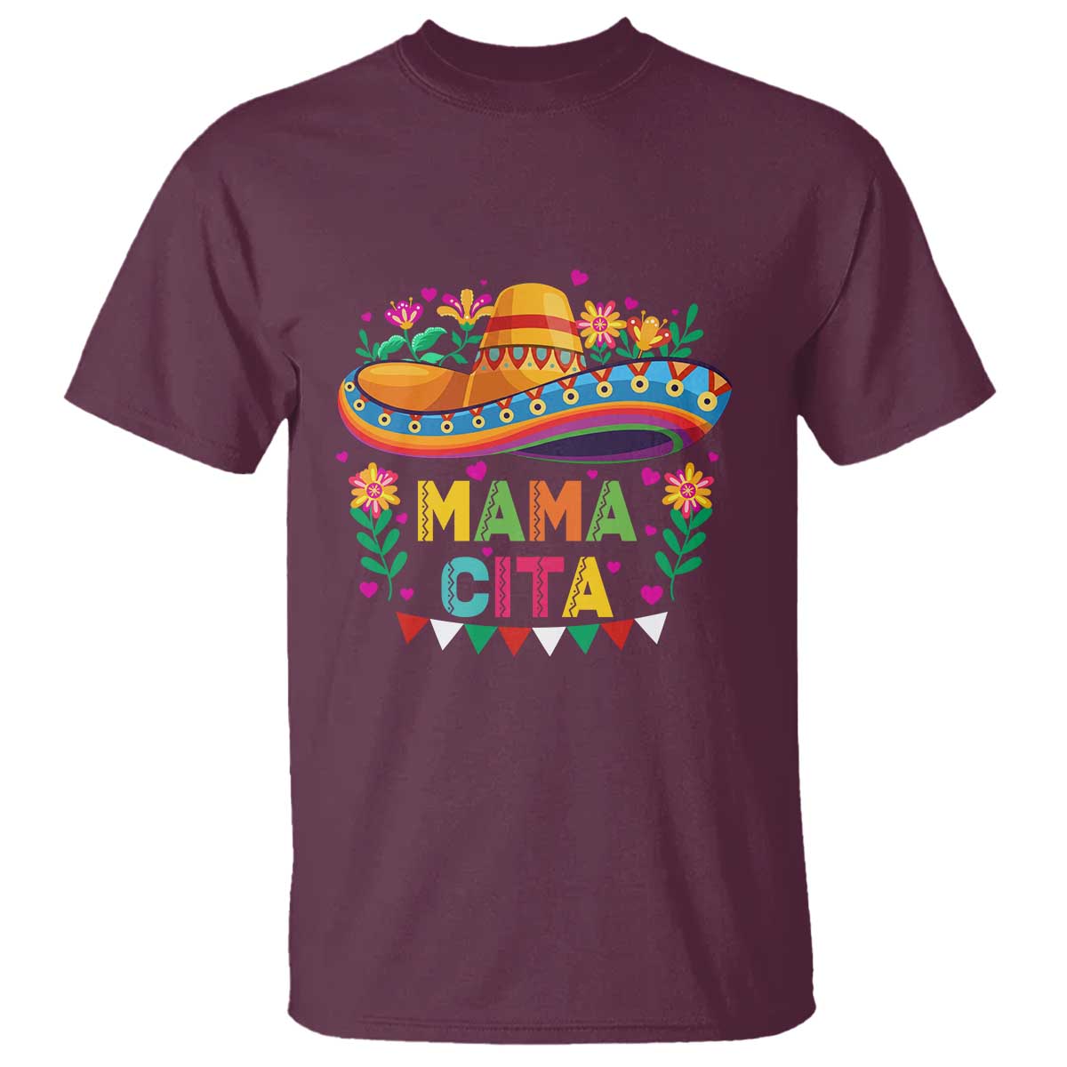 Mama Cita T Shirt Cinco De Mayo Mexican Mom Flower Sombrero
