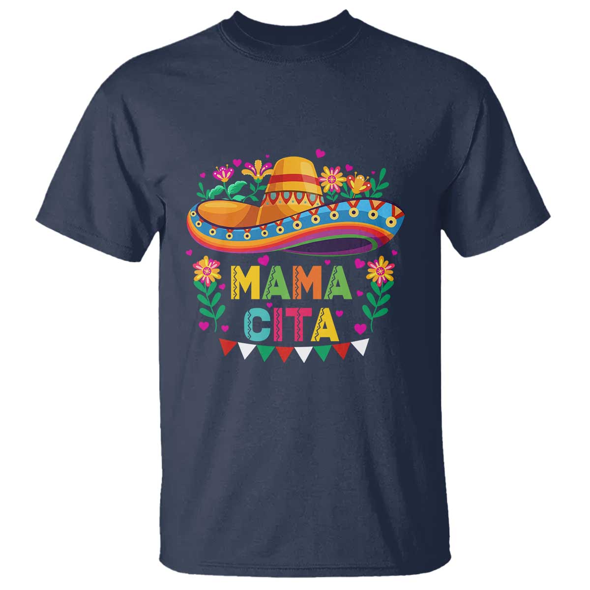 Mama Cita T Shirt Cinco De Mayo Mexican Mom Flower Sombrero