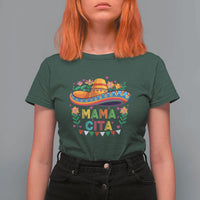 Mama Cita T Shirt For Women Cinco De Mayo Mexican Mom Flower Sombrero