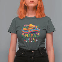 Mama Cita T Shirt For Women Cinco De Mayo Mexican Mom Flower Sombrero