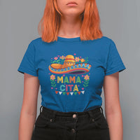 Mama Cita T Shirt For Women Cinco De Mayo Mexican Mom Flower Sombrero