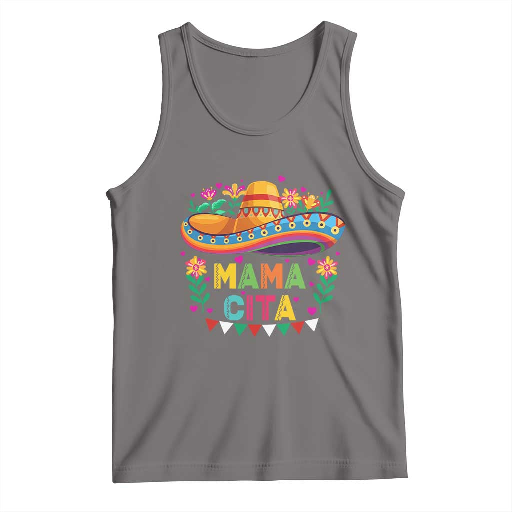 Mama Cita Tank Top Cinco De Mayo Mexican Mom Flower Sombrero
