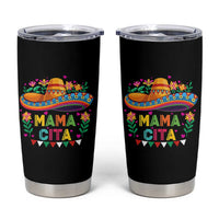 Mama Cita Tumbler Cup Cinco De Mayo Mexican Mom Flower Sombrero