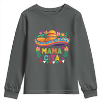 Mama Cita Youth Sweatshirt Cinco De Mayo Mexican Mom Flower Sombrero