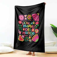 La Mejor Mama Del Mundo Throw Blanket Dia de las Madres Regalo Gift