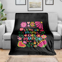 La Mejor Mama Del Mundo Throw Blanket Dia de las Madres Regalo Gift
