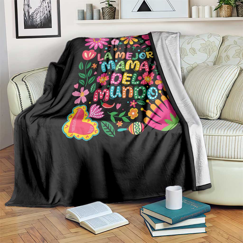 La Mejor Mama Del Mundo Throw Blanket Dia de las Madres Regalo Gift