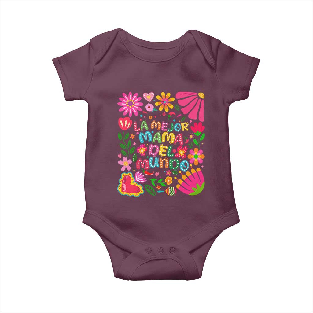 La Mejor Mama Del Mundo Baby Onesie Dia de las Madres Regalo Gift
