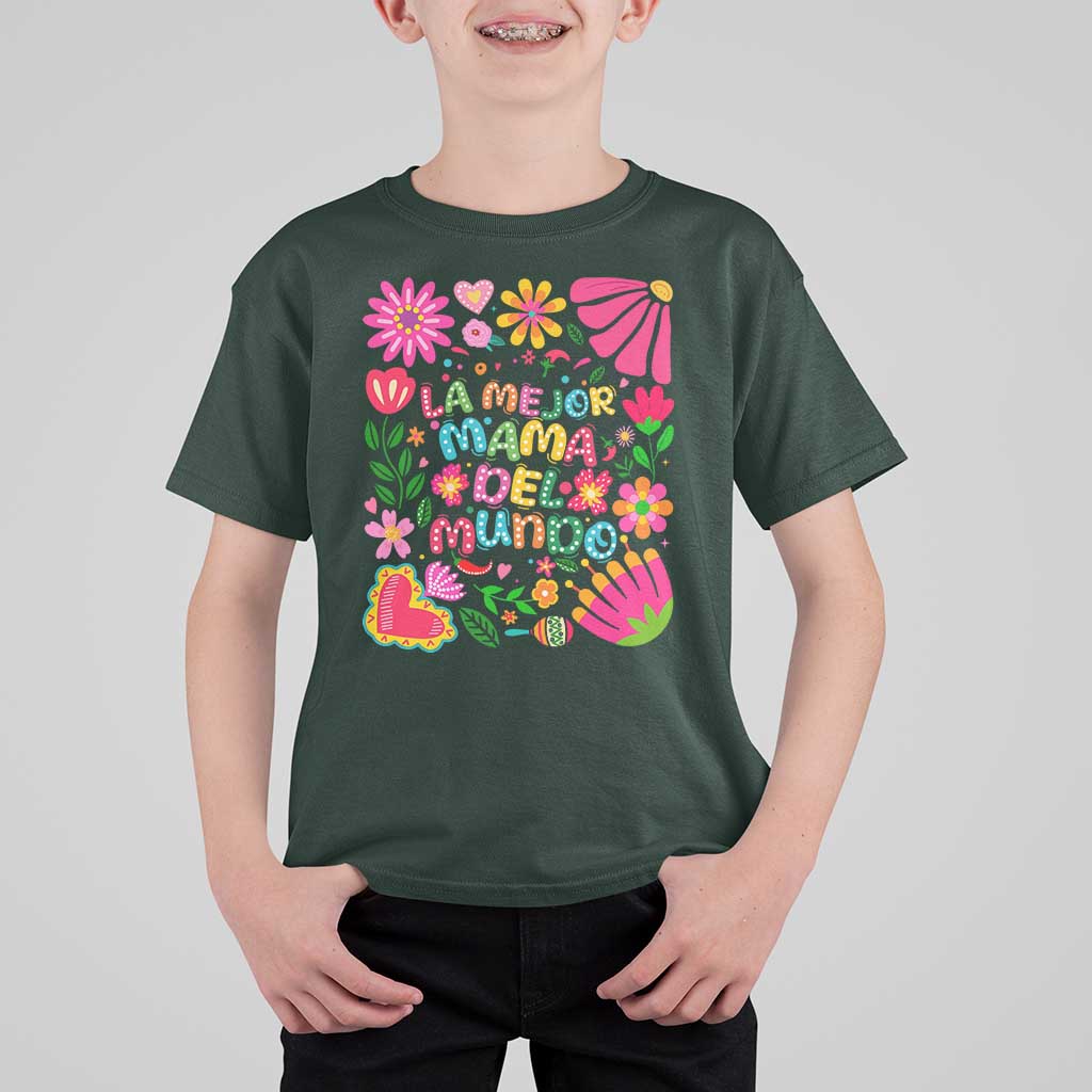La Mejor Mama Del Mundo T Shirt For Kid Dia de las Madres Regalo Gift
