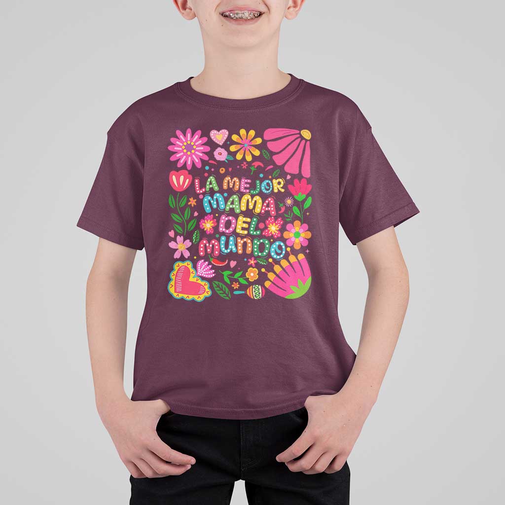 La Mejor Mama Del Mundo T Shirt For Kid Dia de las Madres Regalo Gift