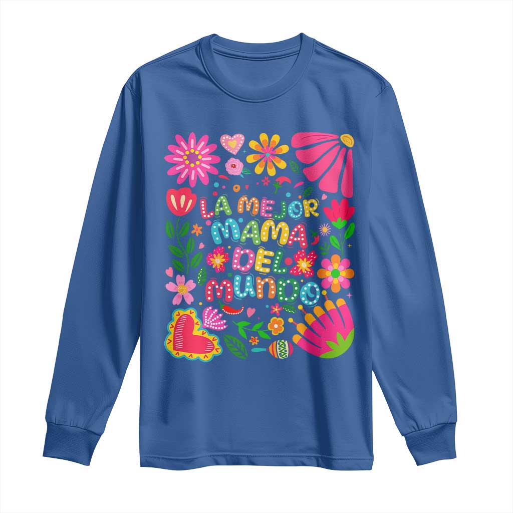 La Mejor Mama Del Mundo Long Sleeve Shirt Dia de las Madres Regalo Gift