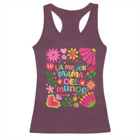 La Mejor Mama Del Mundo Racerback Tank Top Dia de las Madres Regalo Gift