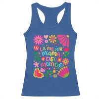 La Mejor Mama Del Mundo Racerback Tank Top Dia de las Madres Regalo Gift