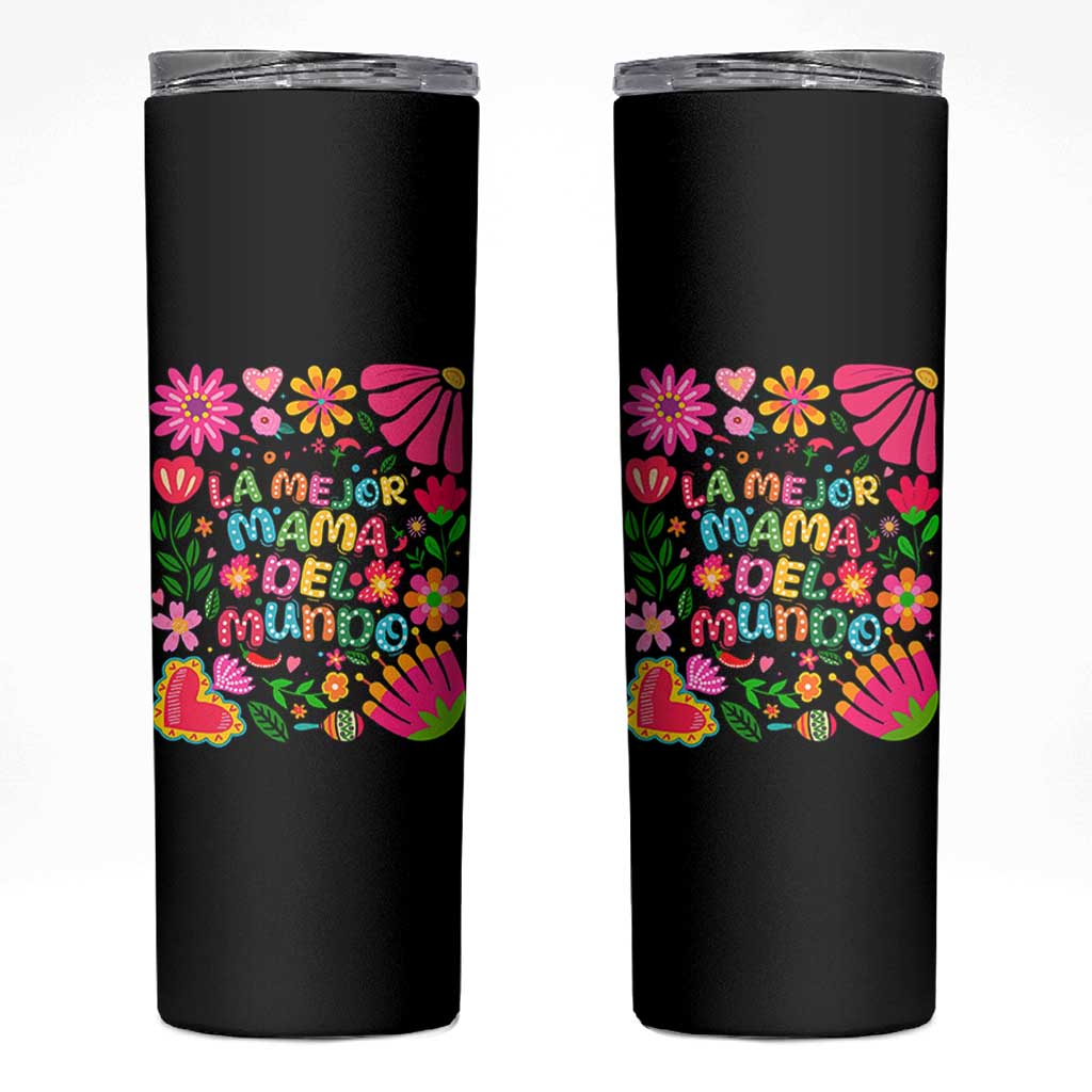 La Mejor Mama Del Mundo Skinny Tumbler Dia de las Madres Regalo Gift