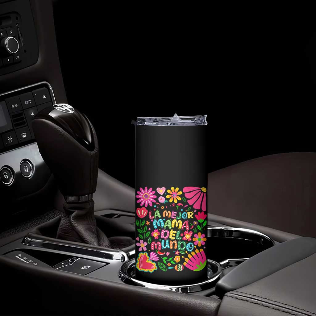 La Mejor Mama Del Mundo Skinny Tumbler Dia de las Madres Regalo Gift