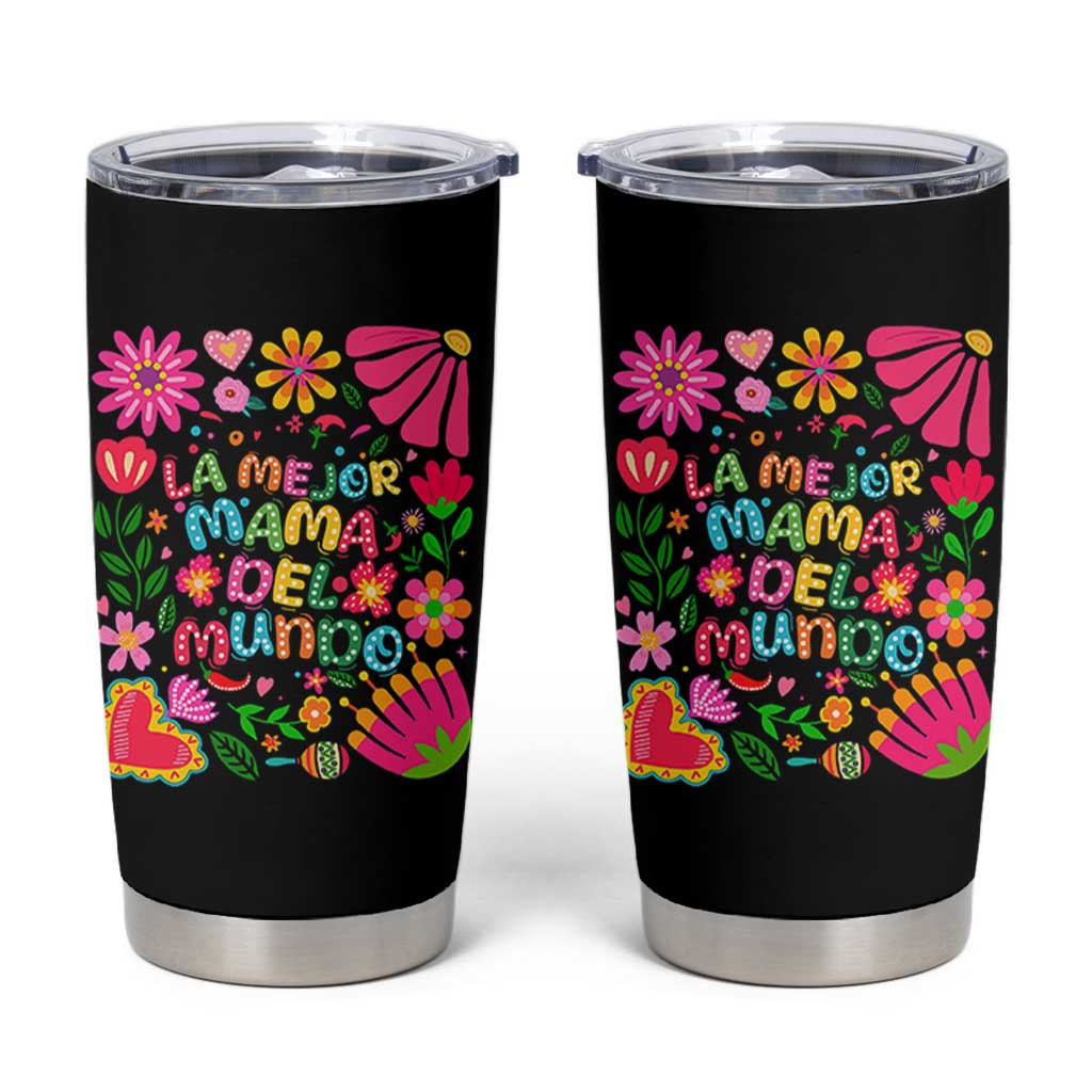 La Mejor Mama Del Mundo Tumbler Cup Dia de las Madres Regalo Gift
