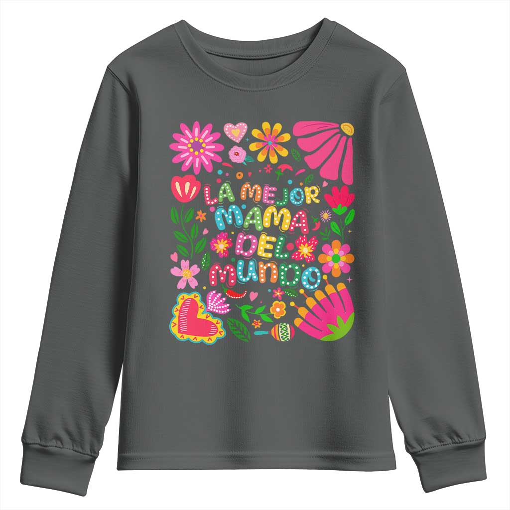 La Mejor Mama Del Mundo Youth Sweatshirt Dia de las Madres Regalo Gift
