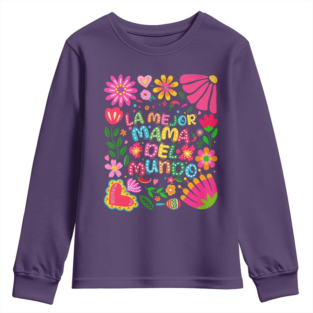 La Mejor Mama Del Mundo Youth Sweatshirt Dia de las Madres Regalo Gift