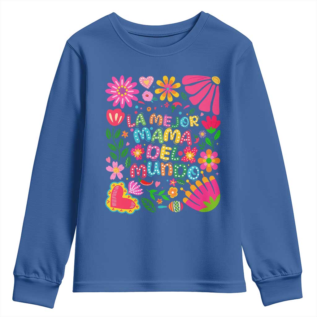 La Mejor Mama Del Mundo Youth Sweatshirt Dia de las Madres Regalo Gift