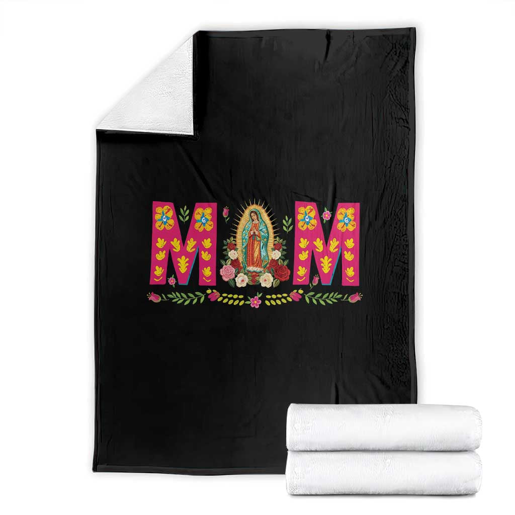 Virgen de Guadalupe Throw Blanket Mexican Heritage Mom Mother’s Day Gift