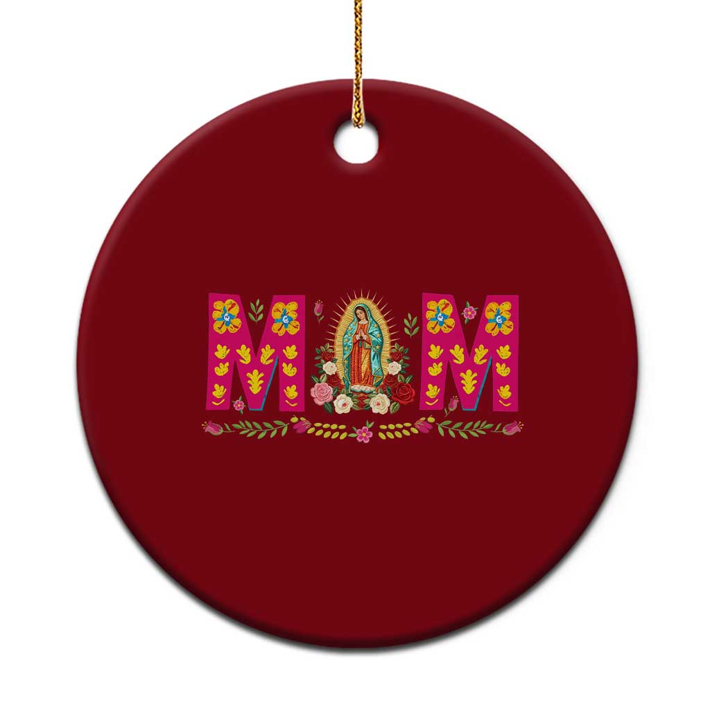 Virgen de Guadalupe Ceramic Ornament Mexican Heritage Mom Mother’s Day Gift