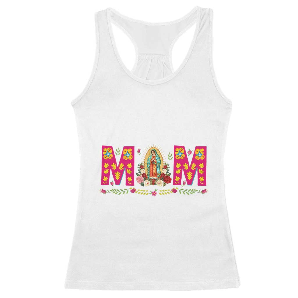 Virgen de Guadalupe Racerback Tank Top Mexican Heritage Mom Mother’s Day Gift