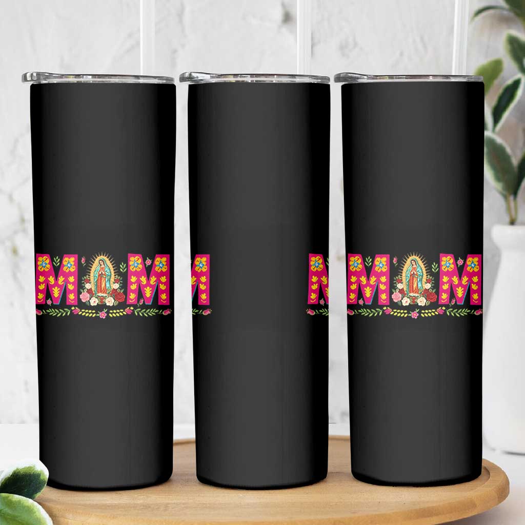 Virgen de Guadalupe Skinny Tumbler Mexican Heritage Mom Mother’s Day Gift