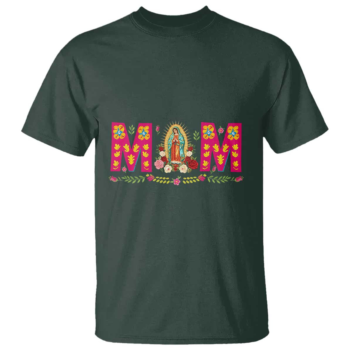Virgen de Guadalupe T Shirt Mexican Heritage Mom Mother’s Day Gift