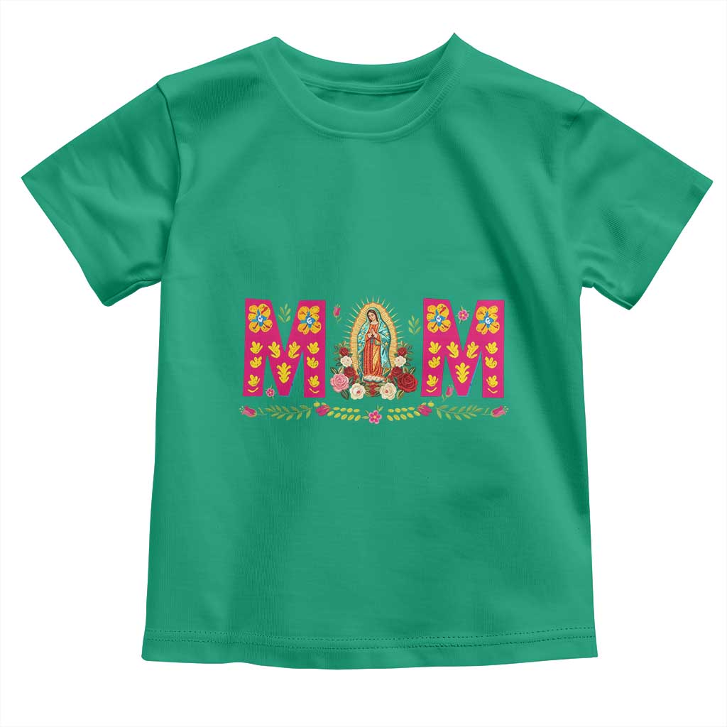 Virgen de Guadalupe Toddler T Shirt Mexican Heritage Mom Mother’s Day Gift
